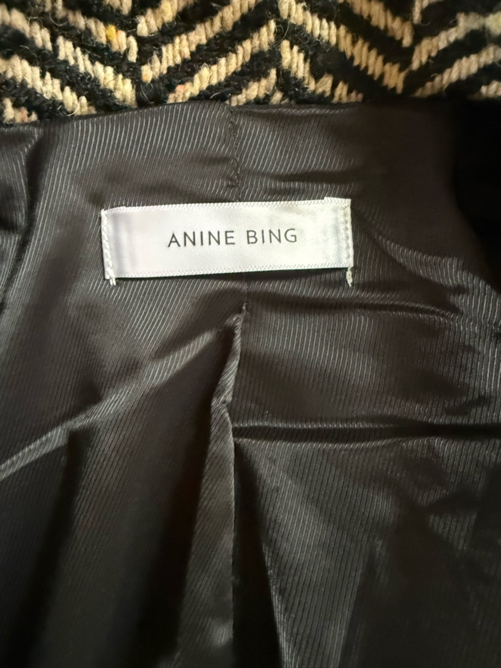 ⚜️ ANINE BING DIANA FISHBONE BLAZER IN EXCELLENT CONDITION SZ SMALL ⚜️ - Picture 11 of 16